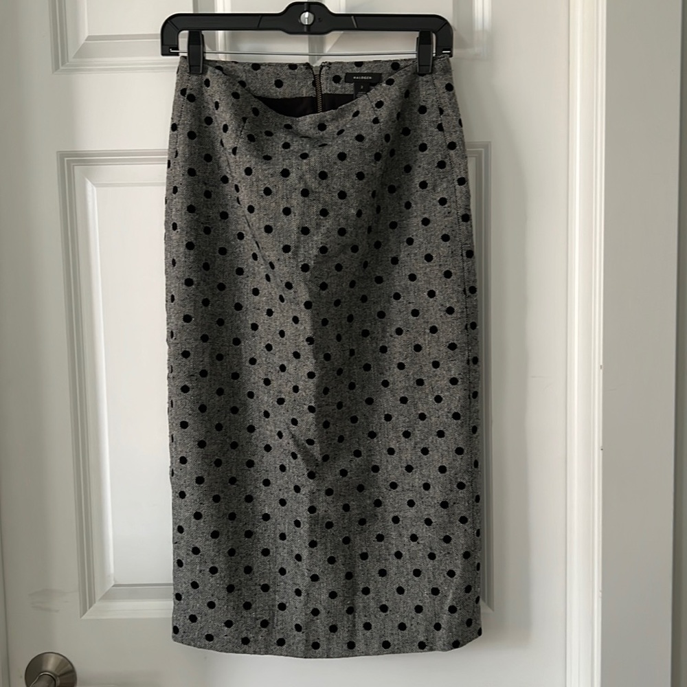 Halogen Tweed Polka Dot Skirt